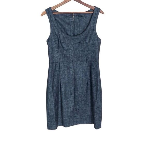 Theory Scoop Neck Sleeveless Knee Length Dress - Picture 1 of 8